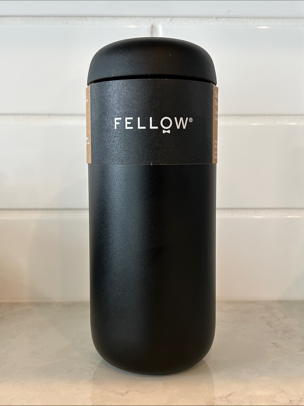 Fellow Carter Move 16oz Travel Mug Leakproof Hot/Cold Matte Black NEW